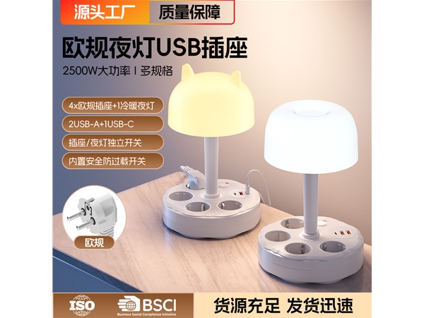 欧规台灯插座-支持OEM/ODM定制