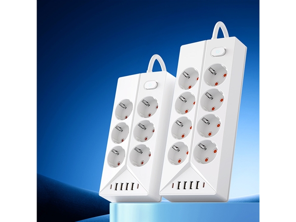 现货-双排欧规6/8位带6USB插座-支持定制